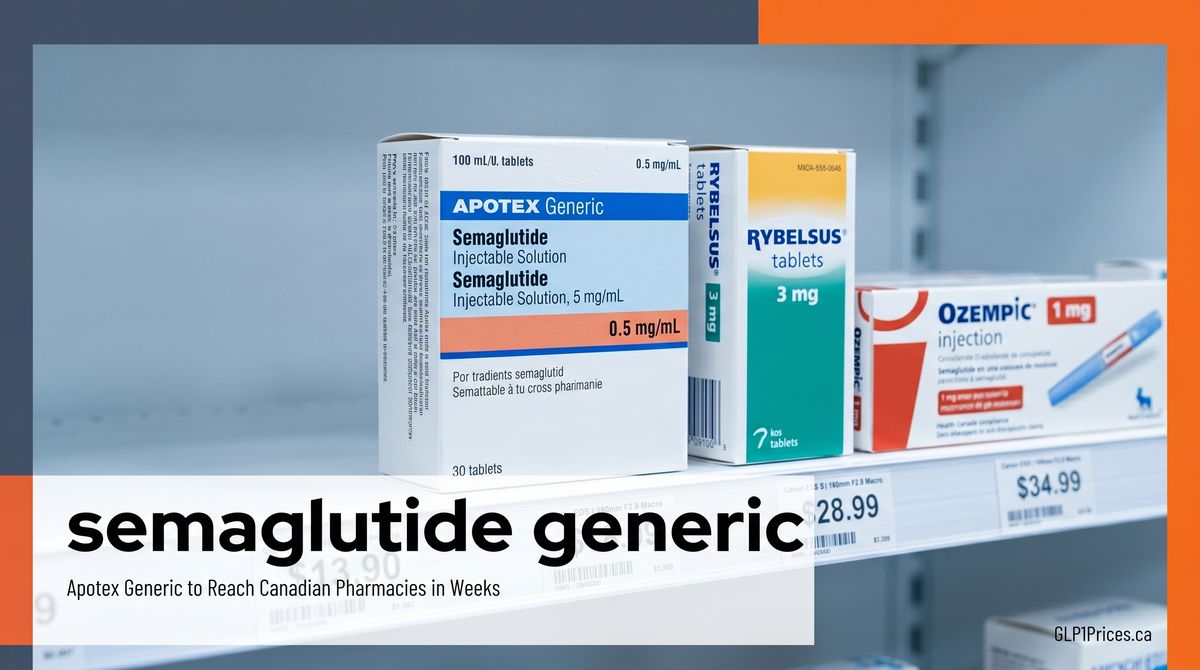 Apotex Generic Semaglutide to Reach Canadian Pharmacies in Weeks