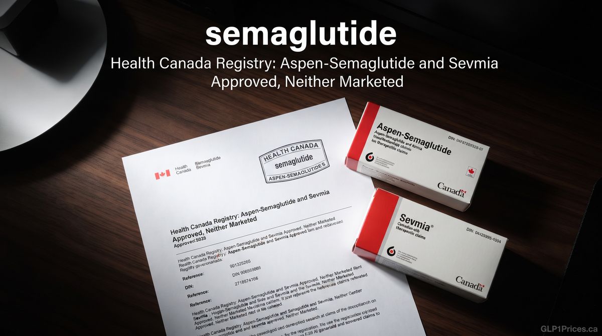 Health Canada Registry: Aspen-Semaglutide and Sevmia Approved, Neither Marketed