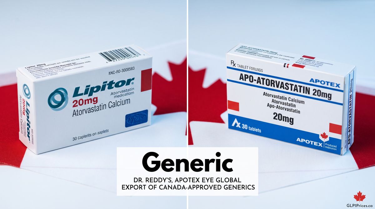 Dr. Reddy's, Apotex Eye Global Export of Canada-Approved Generics