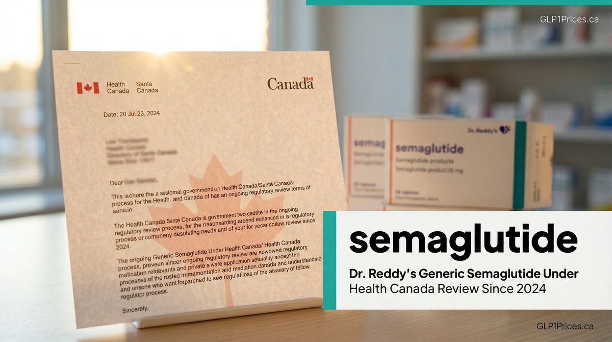 Dr. Reddy's Generic Semaglutide Under Health Canada Review Since 2024