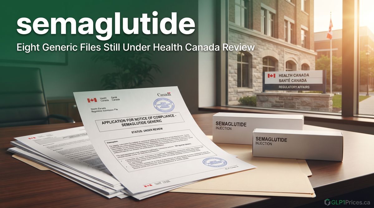 Eight Generic Semaglutide Files Still Under Health Canada Review