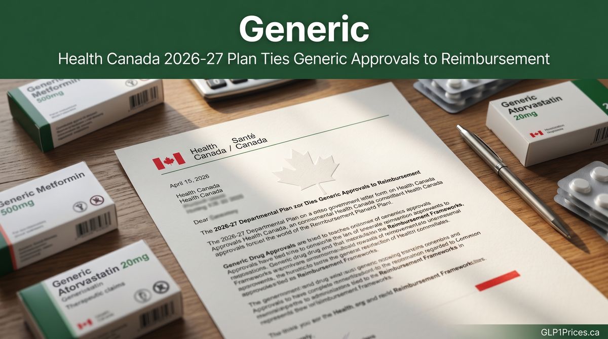 Health Canada 2026-27 Plan Ties Generic Approvals to Reimbursement