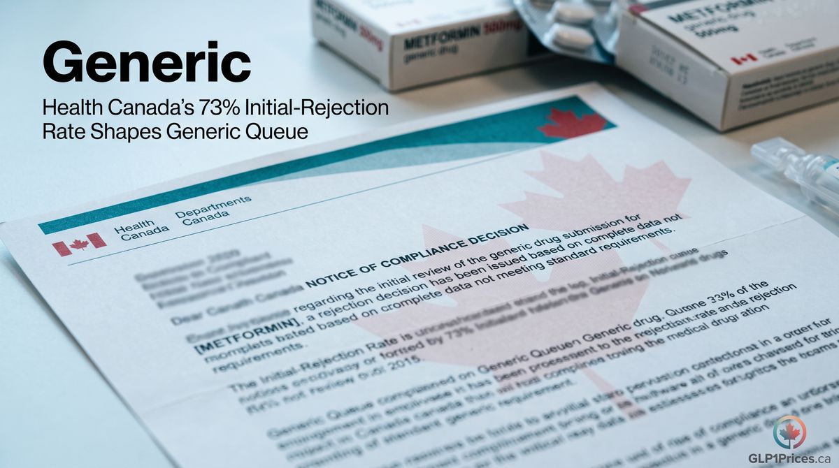 Health Canada's 73% Initial-Rejection Rate Shapes Generic Queue