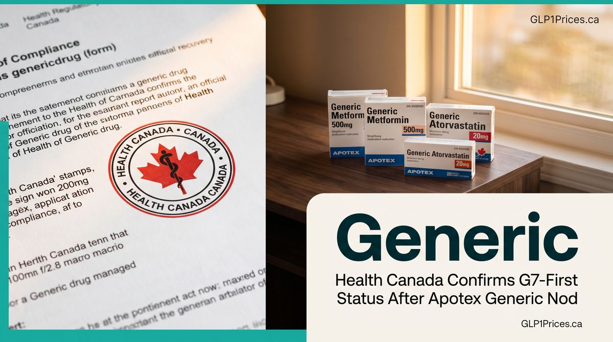 Health Canada Confirms G7-First Status After Apotex Generic Nod