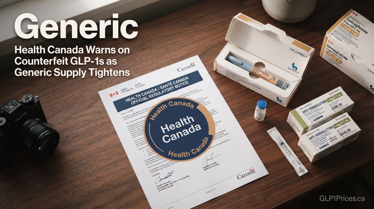 Health Canada Warns on Counterfeit GLP-1s as Generic Supply Tightens