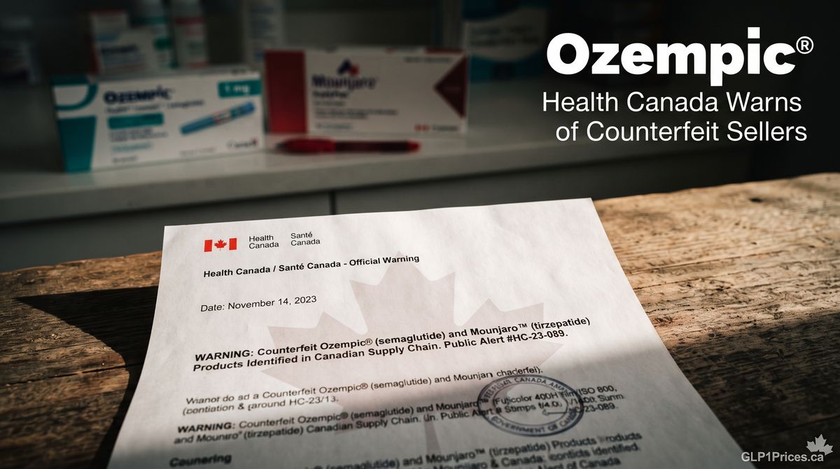 Health Canada Warns of Counterfeit Ozempic, Mounjaro Sellers