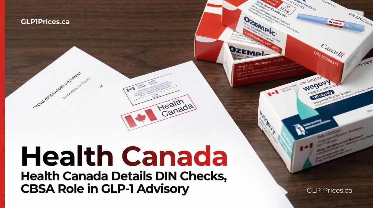 glp-1 in canada Health Canada Details DIN Checks, CBSA Role in GLP-1 Advisory | GLP1Prices