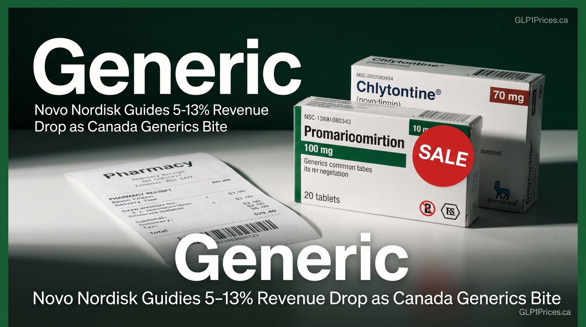Novo Nordisk Guides 5-13% Revenue Drop as Canada Generics Bite