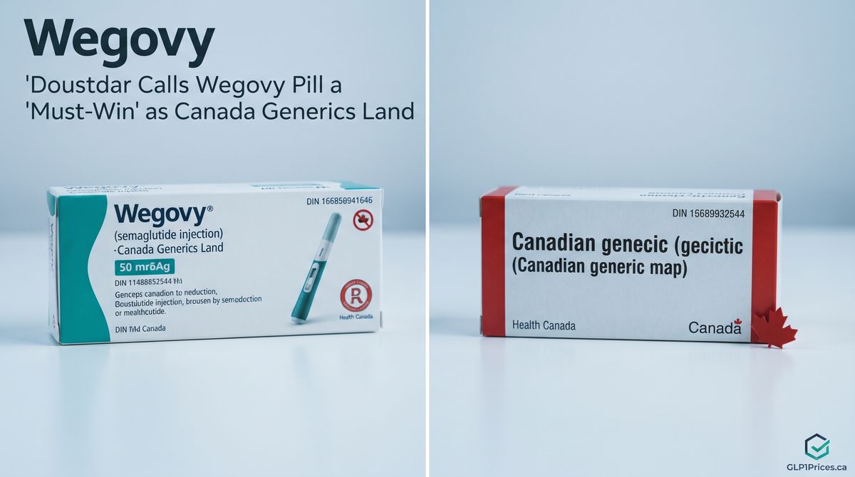 Doustdar Calls Wegovy Pill a 'Must-Win' as Canada Generics Land