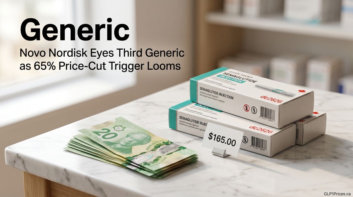 Novo Nordisk Eyes Third Generic as 65% Price-Cut Trigger Looms