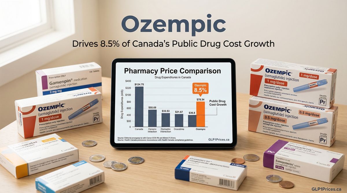 Ozempic Drives 8.5% of Canada's Public Drug Cost Growth