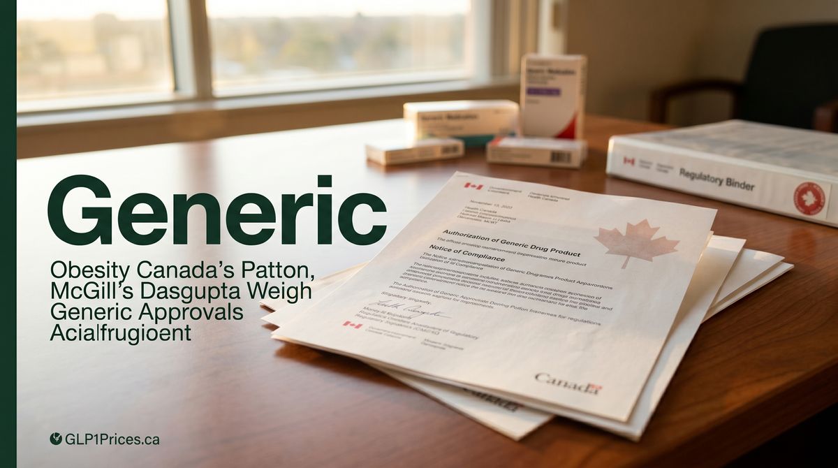 Obesity Canada's Patton, McGill's Dasgupta Weigh Generic Approvals