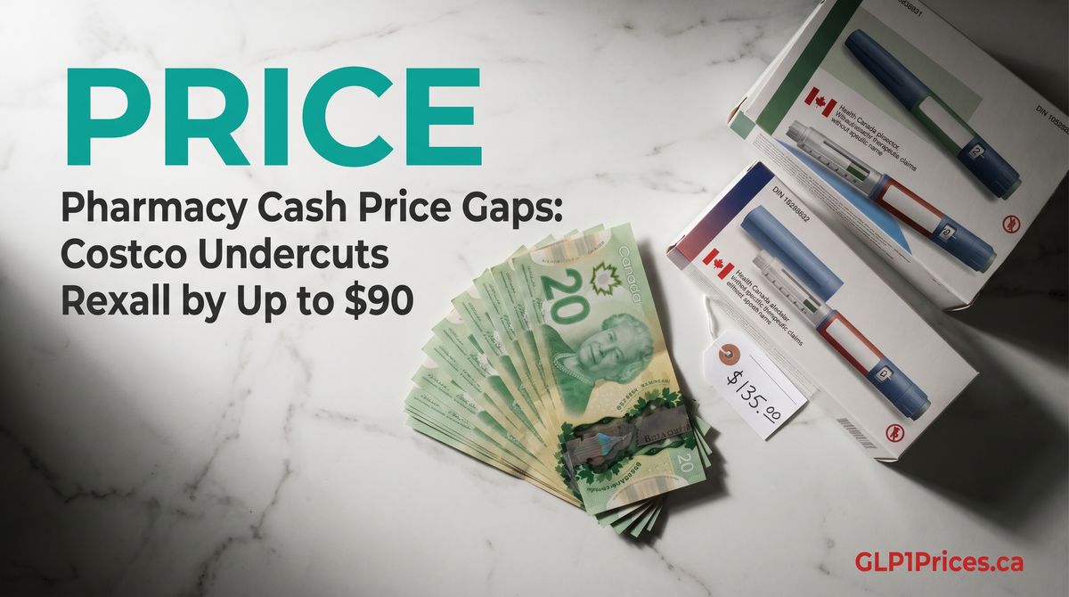 Pharmacy Cash Price Gaps: Costco Undercuts Rexall by Up to $90