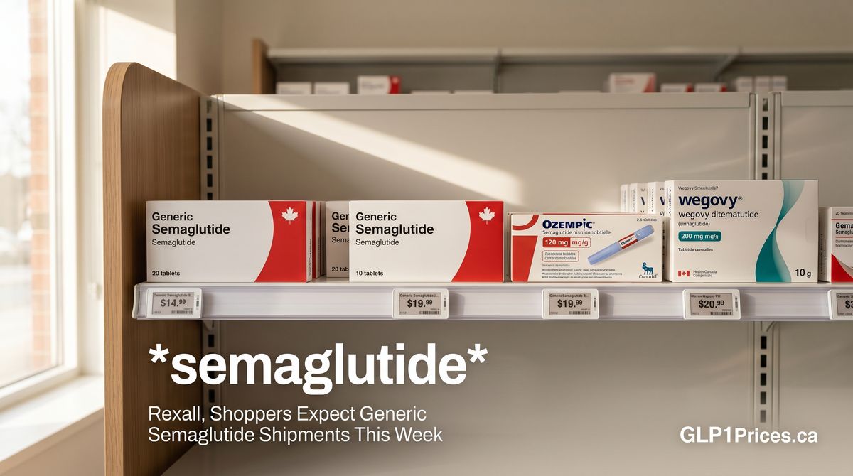 Rexall, Shoppers Expect Generic Semaglutide Shipments This Week
