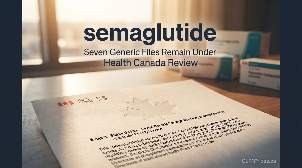 Seven Generic Semaglutide Files Remain Under Health Canada Review