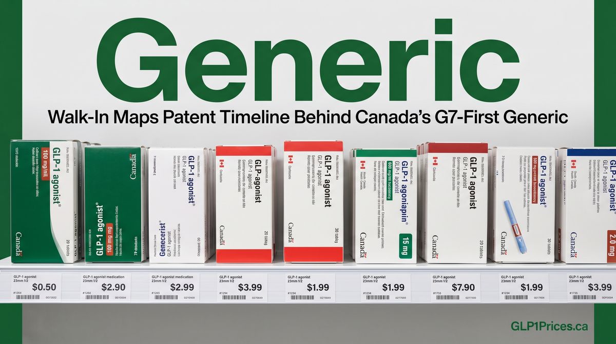 canada semaglutide patent Walk-In Maps Patent Timeline Behind Canada's G7-First Generic | GLP1Prices